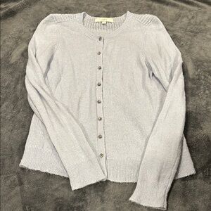 LOFT Crewneck Button Cardigan